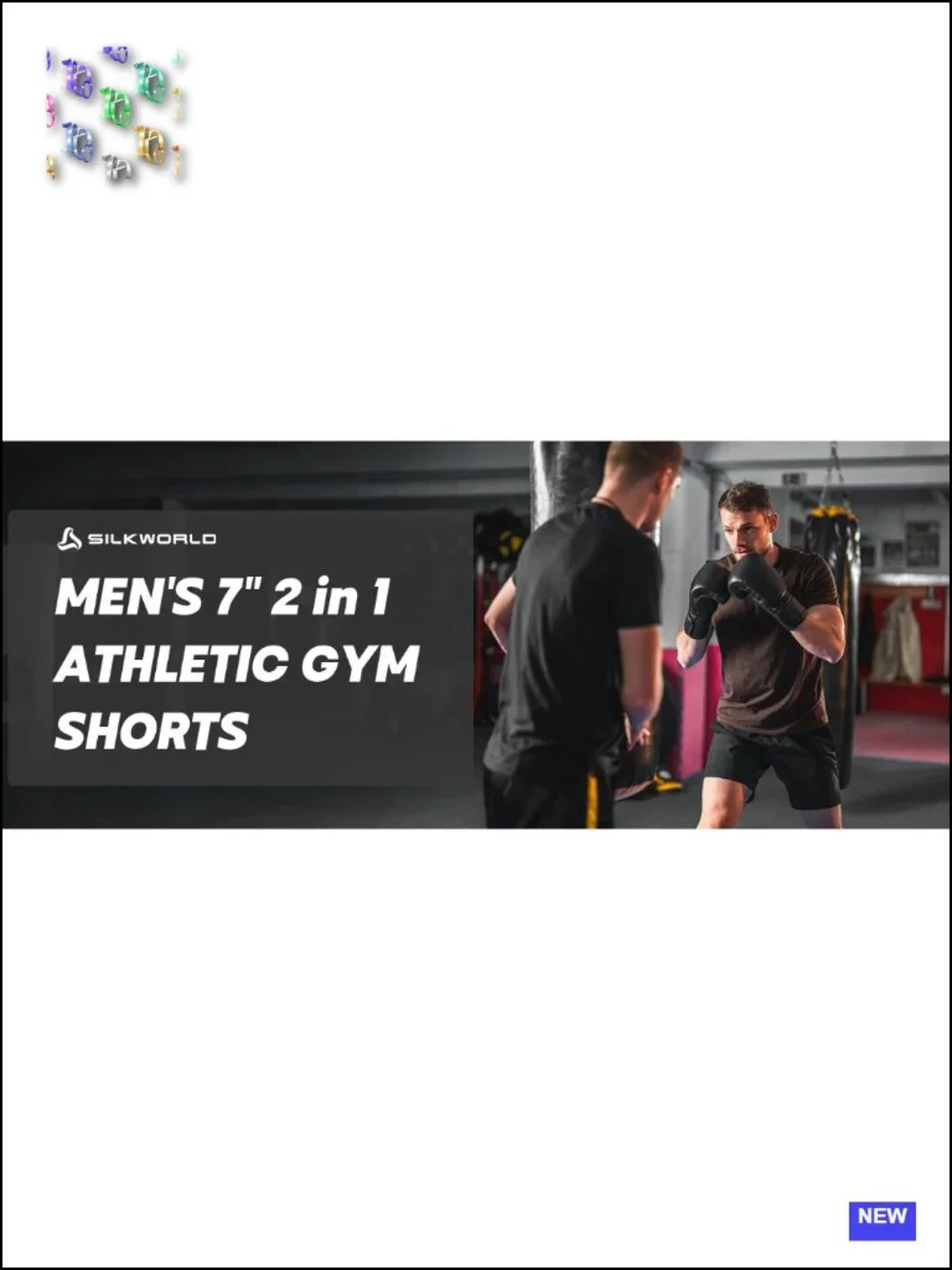 Men's Quick Dry 2 in 1 Running Shorts with Zipper Pockets Drawstring Athletic